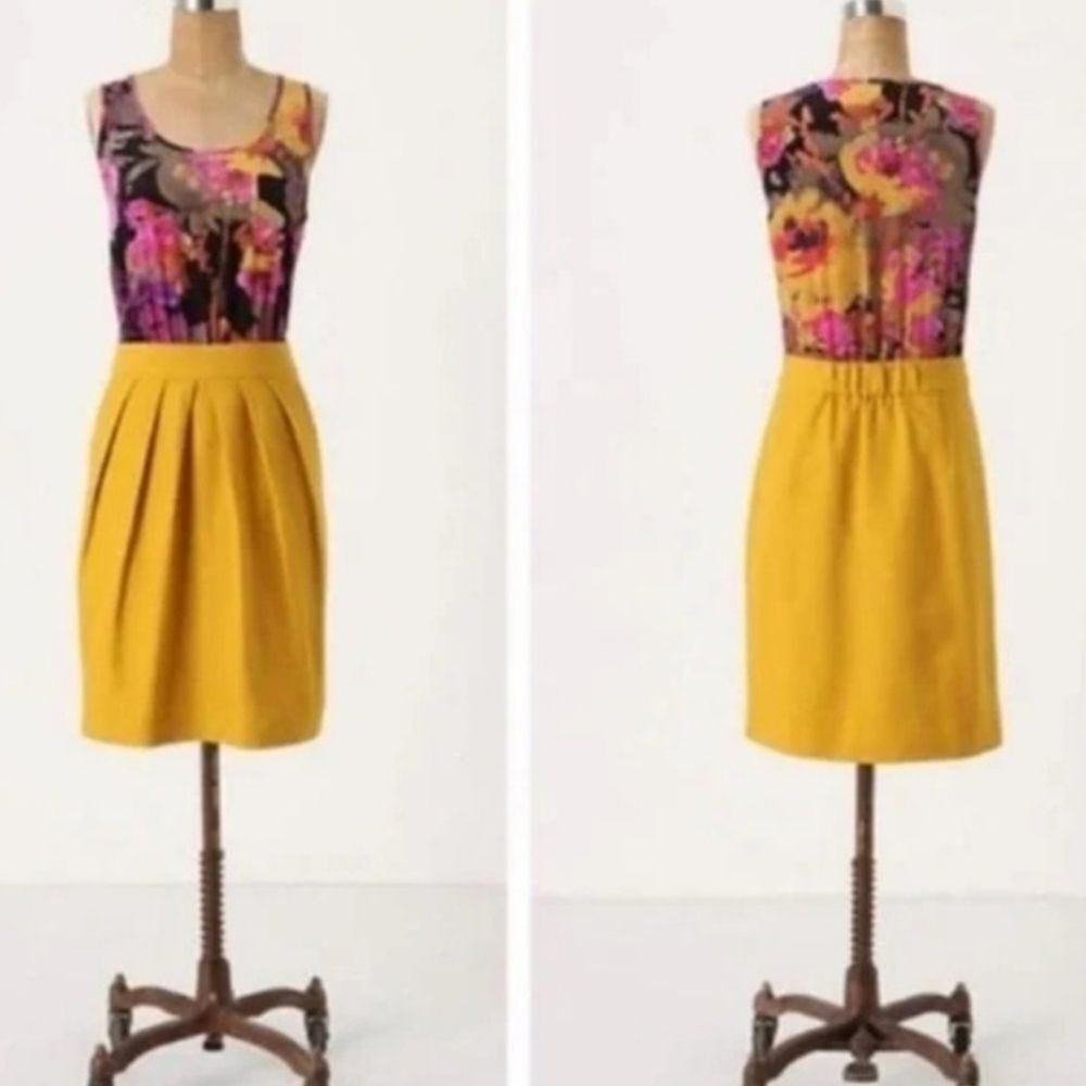 Anthropologie Tabitha Dress Two Piece Look Dress Silk